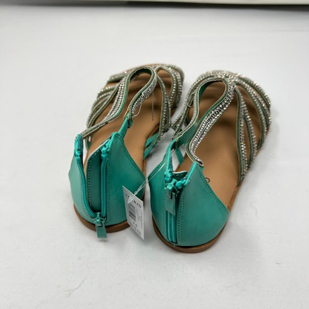 Torrid NWT seafoam green and silver sandals size 7.5 - Picture 3 of 4